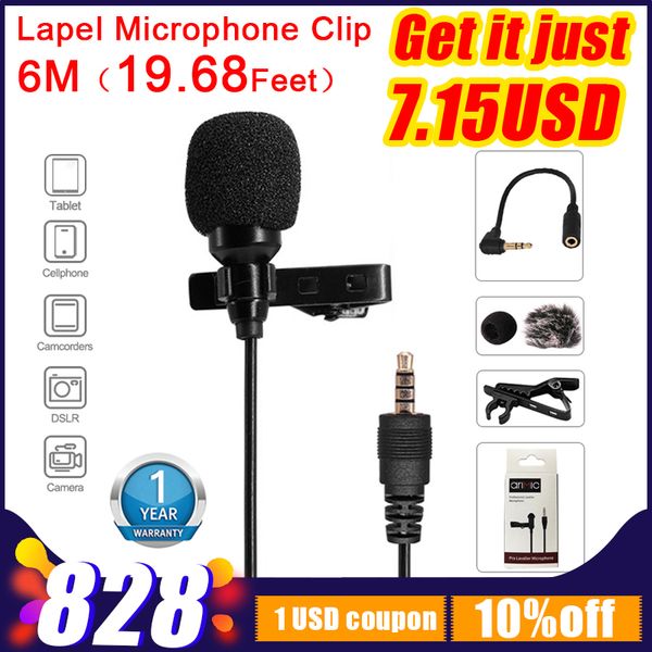 airmic m-lav 6m audio video smartphone record microphone lavalier lable clip on mic for android mac dslr podcast camcorde
airmic m-lav 6m audio video smartphone record microphone lavalier lable clip on mic for android mac dslr podcast camcorde