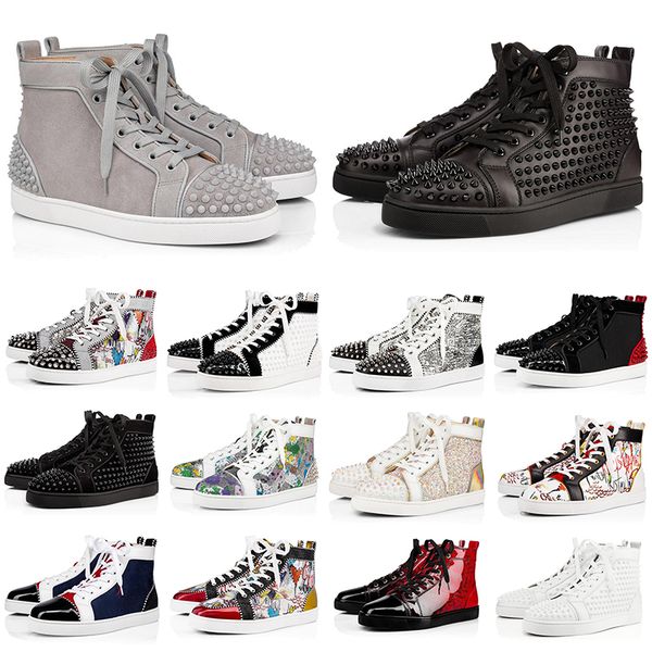 red bottom shoes men women studded spikes platform shoes leather suede black white mens fashion casual sneakers size 36-45
red bottom shoes men women studded spikes platform shoes leather suede black white mens fashion casual sneakers size 36-45