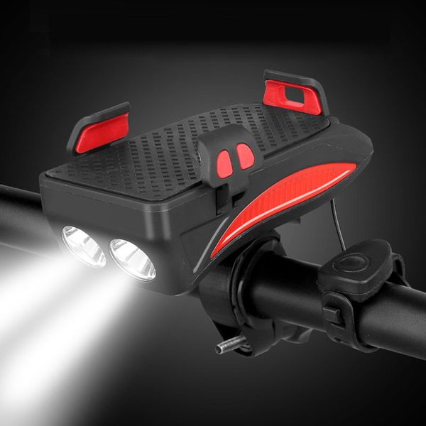 3 in 1 multi-function bicycle light usb mobile phone bracket holder bike horn waterproof riding headlight outdoor cycling stand
3 in 1 multi-function bicycle light usb mobile phone bracket holder bike horn waterproof riding headlight outdoor cycling stand