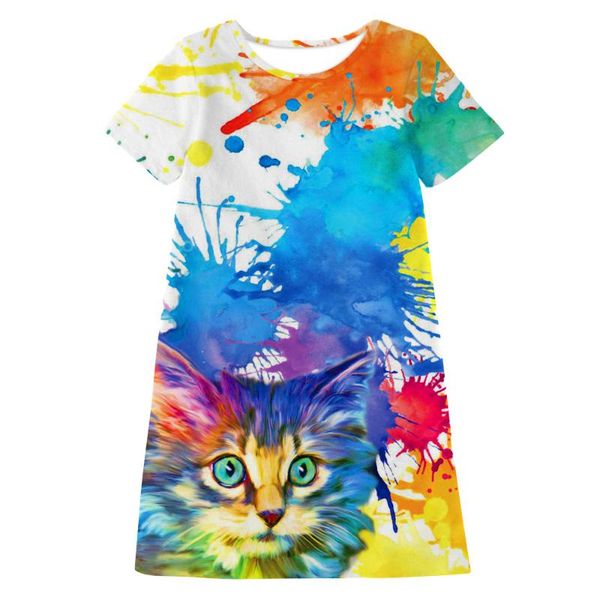 fashion 2020 summer teen girl cat print dress a-line short-sleeve casual kids dresses for girls 8 10 12 years children clothes, Red;yellow
fashion 2020 summer teen girl cat print dress a-line short-sleeve casual kids dresses for girls 8 10 12 years children clothes, Red;yellow