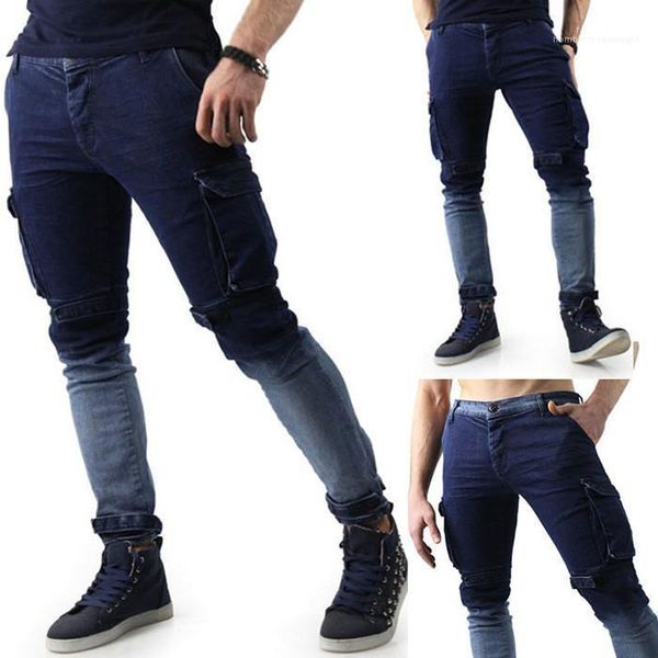 middle waist plus size homme pants mens designer casual jeans slim fit gradient color fashion, Blue
middle waist plus size homme pants mens designer casual jeans slim fit gradient color fashion, Blue