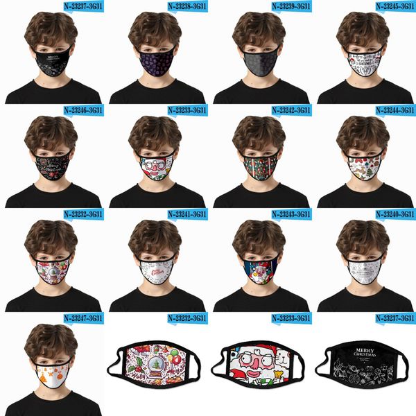christmas face masks adults kids halloween party masks anti dust reusable washable mouth cover xmas face masks cyz2668 100pcs
