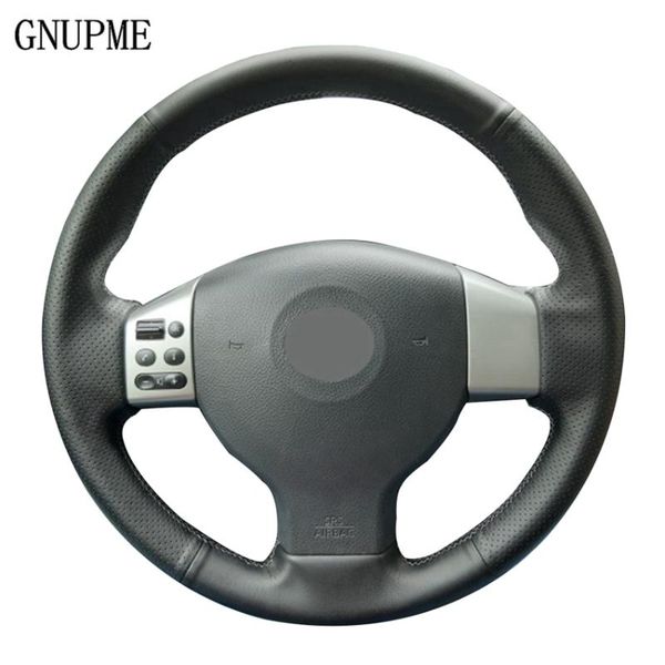 diy hand-stitched black artificial leather car steering wheel covers for tiida 2004-2010 sylphy 2006-2011 versa 2007-2011
diy hand-stitched black artificial leather car steering wheel covers for tiida 2004-2010 sylphy 2006-2011 versa 2007-2011