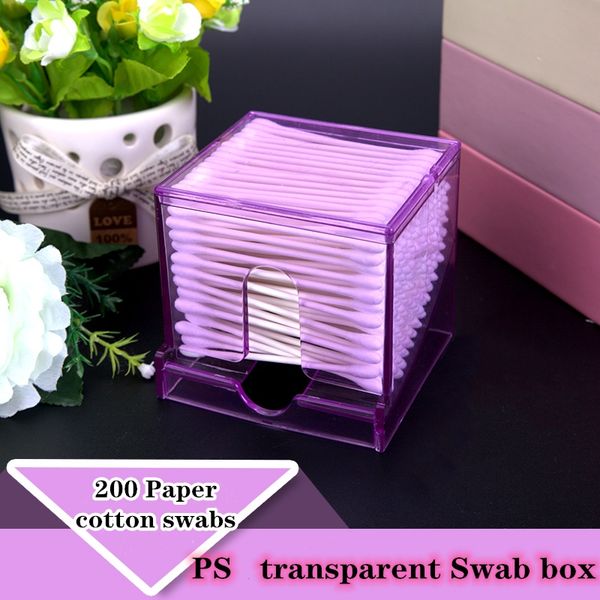 the transparent cotton swab box contains 200 disposable cotton swab bathroom supplies made of degradable two-headed paper sticks women makeu
the transparent cotton swab box contains 200 disposable cotton swab bathroom supplies made of degradable two-headed paper sticks women makeu