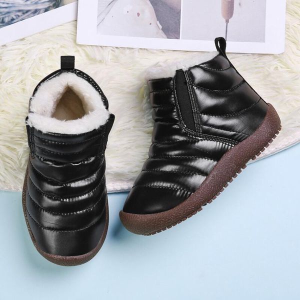 cozulma 2020 winter kids snow boots boys girls winter boots with fur children thicken plush snow warm leather short shoes, Black;grey
cozulma 2020 winter kids snow boots boys girls winter boots with fur children thicken plush snow warm leather short shoes, Black;grey