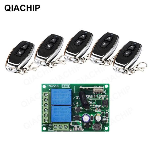 qiachip 433mhz wireless remote control switch ac 220v 2ch relay receiver module + 433 mhz remote controls for garage door light
qiachip 433mhz wireless remote control switch ac 220v 2ch relay receiver module + 433 mhz remote controls for garage door light