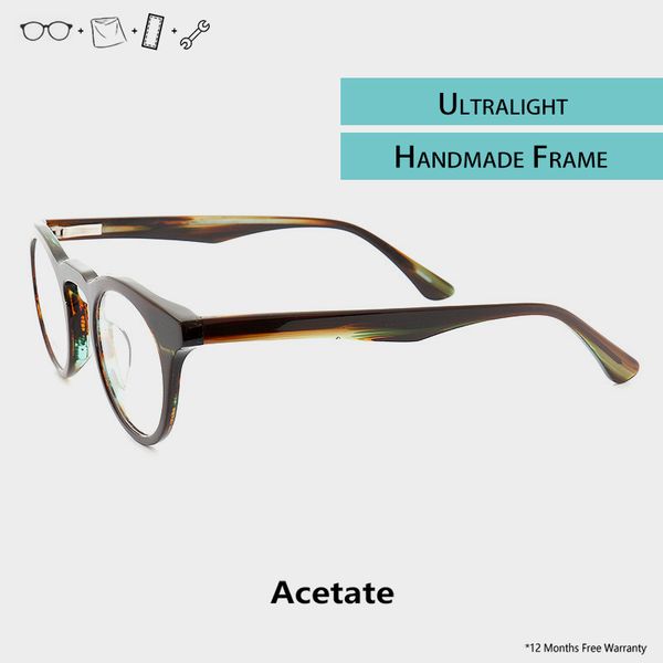 blue light clear acetate glasses frame japan men women vintage round eyeglasses handmade transparent glasses myopia spectacles, Black
blue light clear acetate glasses frame japan men women vintage round eyeglasses handmade transparent glasses myopia spectacles, Black