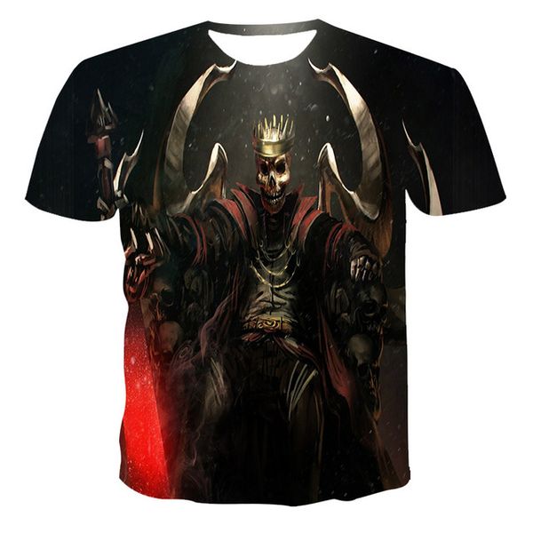 new creativity skull print the 3d print shirts oversized humor plus size men clothing