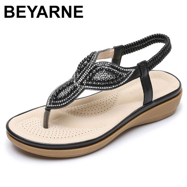 beyarne2020 summer new rhinestone women sandals beautiful pearl leaf wedeges woman comfortable shoes fashion solid shoes for lad, Black
beyarne2020 summer new rhinestone women sandals beautiful pearl leaf wedeges woman comfortable shoes fashion solid shoes for lad, Black
