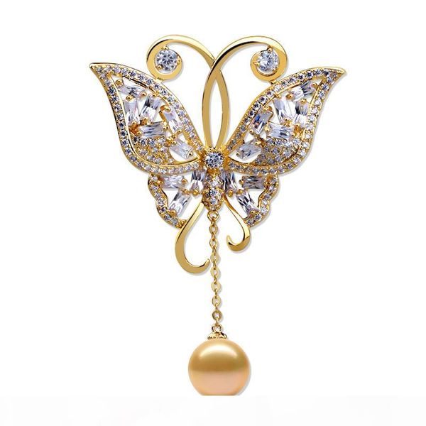 women dress wedding bridal zircon butterfly brooch pin with pearl pendant fashion jewelry party gifts, Gray
women dress wedding bridal zircon butterfly brooch pin with pearl pendant fashion jewelry party gifts, Gray