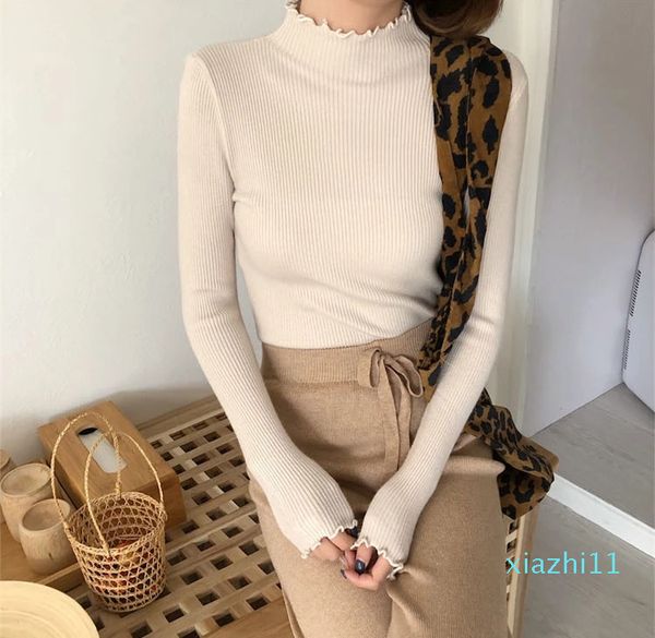 ruched women sweater high elastic solid 2019 fall winter fashion sweater women slim knitted pullovers pink white, White;black
ruched women sweater high elastic solid 2019 fall winter fashion sweater women slim knitted pullovers pink white, White;black