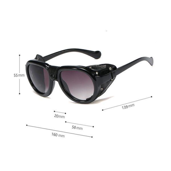 jaspeer pu leather frame punk sunglasses for men 2021 brand black steampunk round eyewear women vintage rivet button sun glasses spqh, White;black 
jaspeer pu leather frame punk sunglasses for men 2021 brand black steampunk round eyewear women vintage rivet button sun glasses spqh, White;black