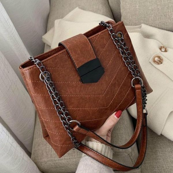 quality leather chain strap female shoulder bag crossbody bags for women casual tote bag solid color ladies' messenger sac
quality leather chain strap female shoulder bag crossbody bags for women casual tote bag solid color ladies' messenger sac