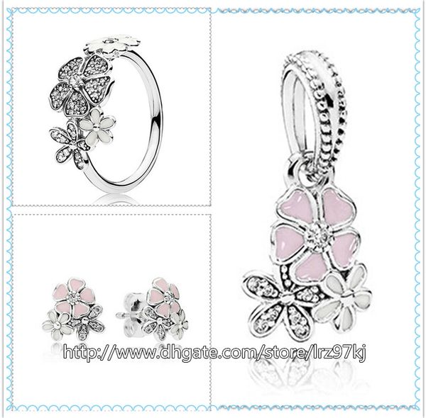 925 sterling silver ring & earrings and jewelry charms pendant sets with box fits european jewelry bracelets & necklaces-poetic blooms, Golden;silver
925 sterling silver ring & earrings and jewelry charms pendant sets with box fits european jewelry bracelets & necklaces-poetic blooms, Golden;silver