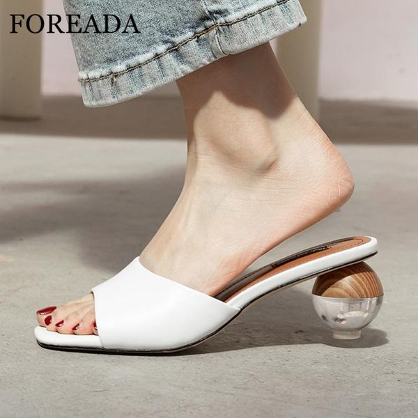 foreada women shoes slippers natural genuine leather strange style high heel sandals transparent shallow square toe ladies shoes, Black
foreada women shoes slippers natural genuine leather strange style high heel sandals transparent shallow square toe ladies shoes, Black