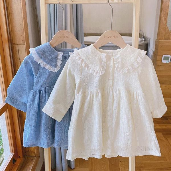 lace long sleeve kids dresses for girls peter pan collar solid spring autumn toddler girl clothing christmas children dress, Red;yellow
lace long sleeve kids dresses for girls peter pan collar solid spring autumn toddler girl clothing christmas children dress, Red;yellow