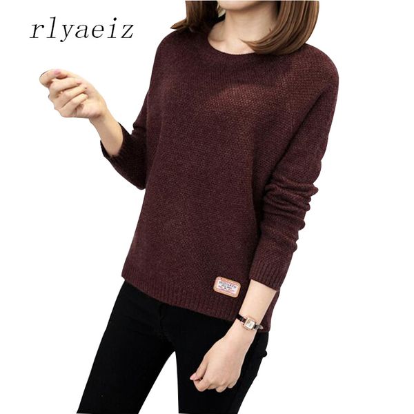 rlyaeiz 5 colors sweater women 2020 new autumn winter casual o-neck long sleeve pullovers knitted sweaters female warm, White;black
rlyaeiz 5 colors sweater women 2020 new autumn winter casual o-neck long sleeve pullovers knitted sweaters female warm, White;black