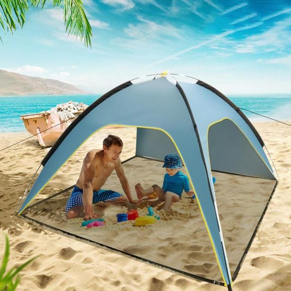 Widesea Beach Tent 3-4person Sunshelter With Spf Uv 50+ Protection Awning Tent For Outdoor Trips Camping Fishing Picnics Sunshad