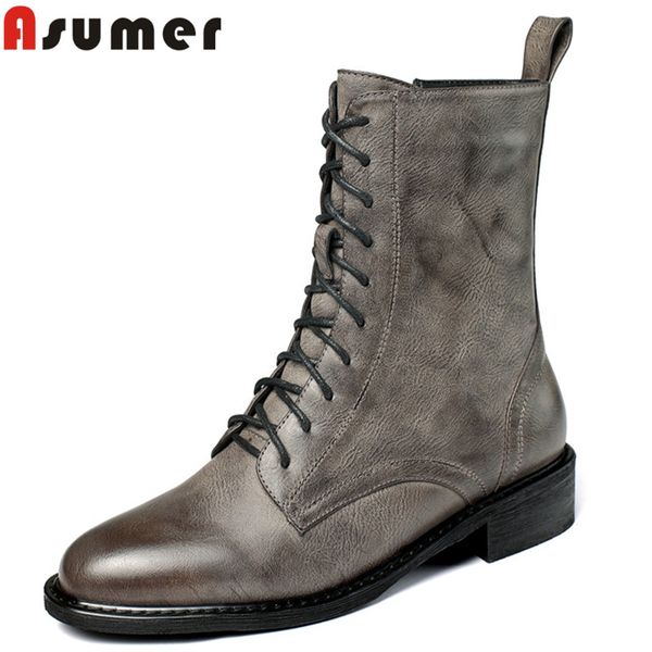 asumer 2020 vintage low heel casual shoes women ankle boots round toe comfortable autumn winter motorcycle boots woman, Black
asumer 2020 vintage low heel casual shoes women ankle boots round toe comfortable autumn winter motorcycle boots woman, Black