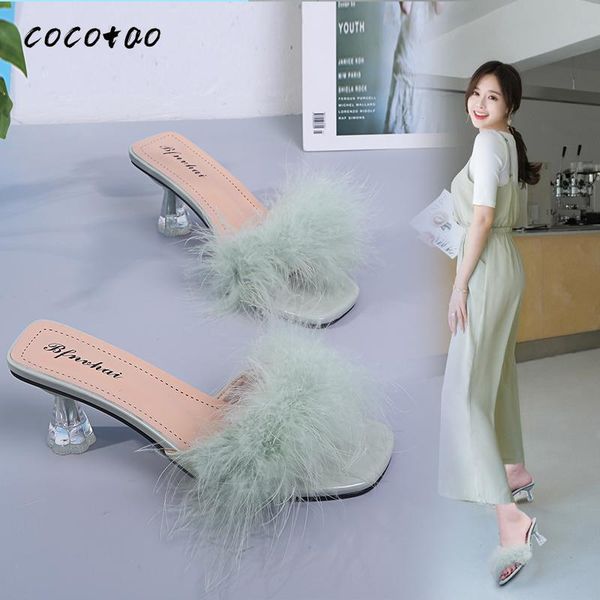 slippers women wear high heels outside in summer women new korean fashion shoes students fine heel sandals and slippers, Black
slippers women wear high heels outside in summer women new korean fashion shoes students fine heel sandals and slippers, Black