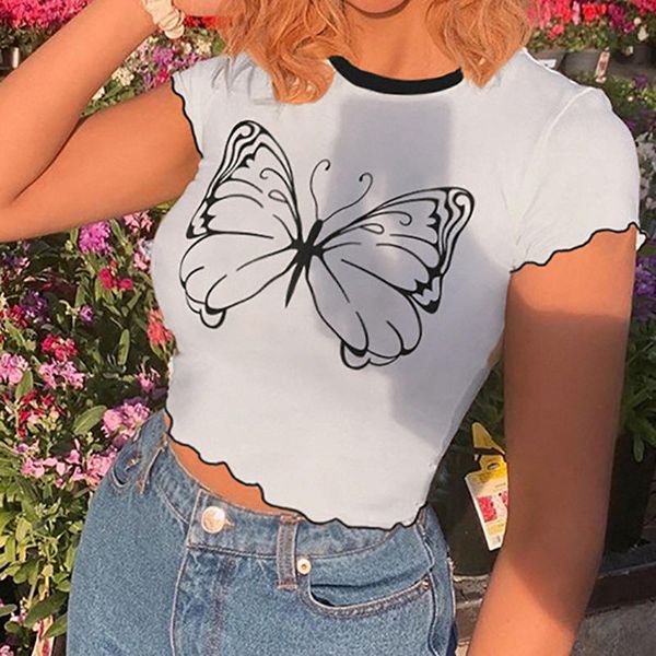 женской lightweight summer casual шея туника бабочка printed crop tops comfort кожа да кости блузка с коротким рукавом футболки, White
женской lightweight summer casual шея туника бабочка printed crop tops comfort кожа да кости блузка с коротким рукавом футболки, White