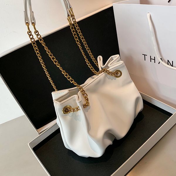 swd solid color pleated tote bag 2020 fashion new high-quality pu leather women's designer handbag chain shoulder messenger bag
swd solid color pleated tote bag 2020 fashion new high-quality pu leather women's designer handbag chain shoulder messenger bag