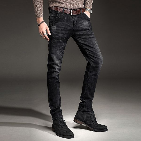 autumn fashion black jeans men slim fit pencil pants korean style cotton stretch denim trousers, Blue
autumn fashion black jeans men slim fit pencil pants korean style cotton stretch denim trousers, Blue