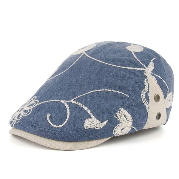 new product embroidered peaked cap ladies autumn variety of casual painter hats retro sun beret, Blue;gray
new product embroidered peaked cap ladies autumn variety of casual painter hats retro sun beret, Blue;gray