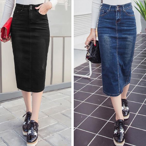 denim skirt vintage button high waist pencil black blue slim women skirts plus size ladies office jeans skirt
denim skirt vintage button high waist pencil black blue slim women skirts plus size ladies office jeans skirt