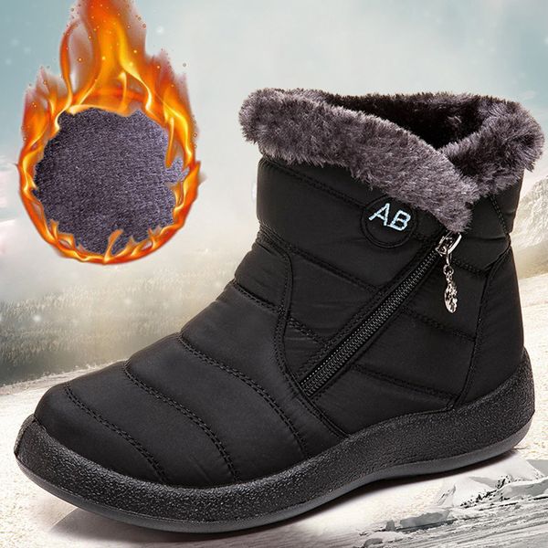 women boots snow boots female warm plush fur ankle winter female flat ultrlight winter footwear plus size 43, Black
women boots snow boots female warm plush fur ankle winter female flat ultrlight winter footwear plus size 43, Black