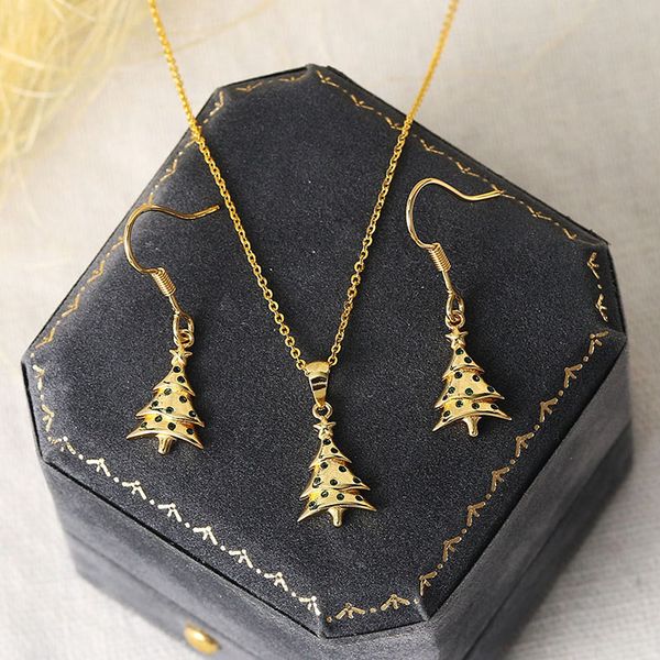 christmas tree jewelry sets for women aesthetic cute green zircon light gold color necklace earrings xmas jewellry s528, Silver
christmas tree jewelry sets for women aesthetic cute green zircon light gold color necklace earrings xmas jewellry s528, Silver