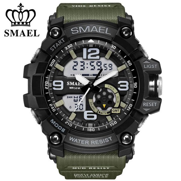 smael sport watch led digital quartz watch men's waterproof green men chronograph army relogio masculino, Slivery;brown
smael sport watch led digital quartz watch men's waterproof green men chronograph army relogio masculino, Slivery;brown