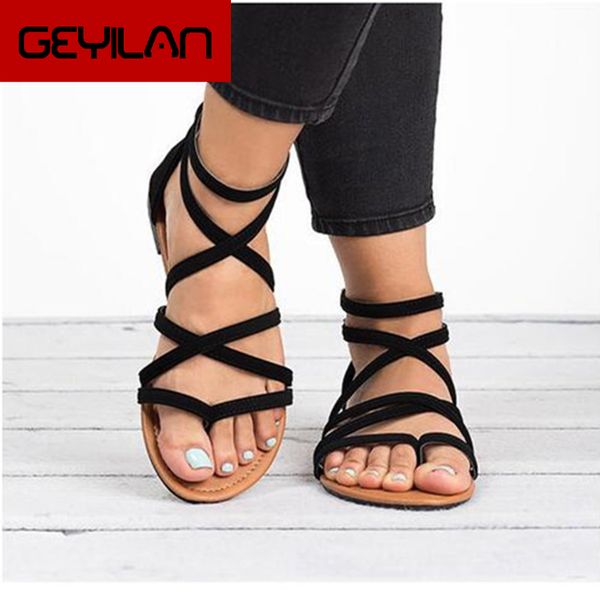 summer flip flops gladiator sandals shoes beach cross sandals woman slip on flats casual women black shoes plus 34-43
summer flip flops gladiator sandals shoes beach cross sandals woman slip on flats casual women black shoes plus 34-43