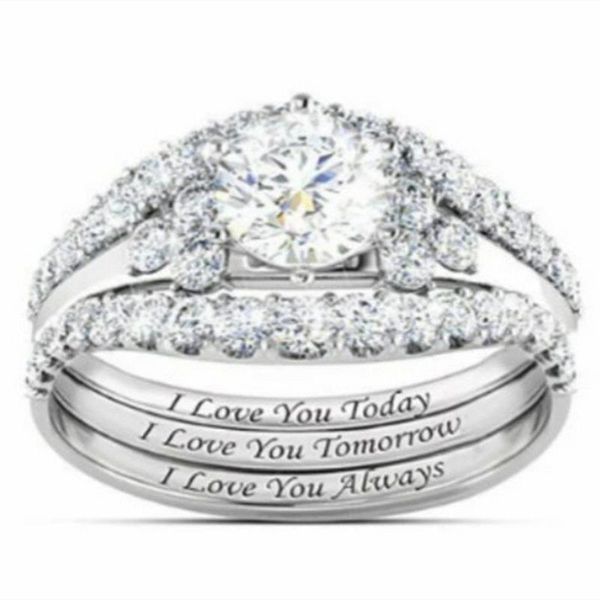 three-piece set crown rings for women zircon wedding engagement rings for women cocktail wedding vintage finger ring, Slivery;golden
three-piece set crown rings for women zircon wedding engagement rings for women cocktail wedding vintage finger ring, Slivery;golden