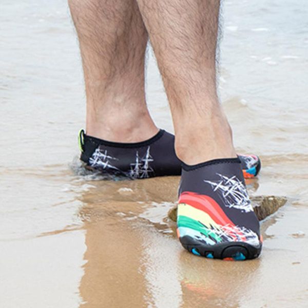 women men diving swim surf outdoor beach quick-drying aqua water sneakers wading shoes footwear rainbow printed summer, Black
women men diving swim surf outdoor beach quick-drying aqua water sneakers wading shoes footwear rainbow printed summer, Black