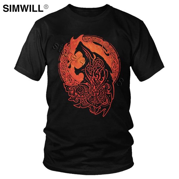 viking valhalla odin fenrir t shirt men 100% cotton loki's son monstrous wolf t-shirt short sleeves unique tee wholesale
viking valhalla odin fenrir t shirt men 100% cotton loki's son monstrous wolf t-shirt short sleeves unique tee wholesale