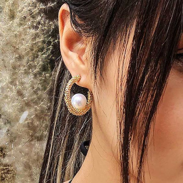 hoop & huggie gold color crystal earrings for women shiny baroque pearl retro elegant bohemia big circle fashion korea jewelry, Golden;silver
hoop & huggie gold color crystal earrings for women shiny baroque pearl retro elegant bohemia big circle fashion korea jewelry, Golden;silver