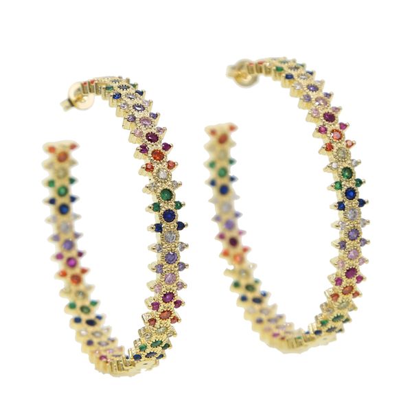 latest brand rainbow cz gold hoop earrings rhinestone chic colorful for women ladies big hoop jewelry for women party gift, Silver
latest brand rainbow cz gold hoop earrings rhinestone chic colorful for women ladies big hoop jewelry for women party gift, Silver