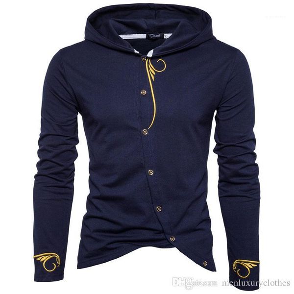 embroidery long sleeve buttons casual mens clothing sweatshirts designer mens hoodies, Black
embroidery long sleeve buttons casual mens clothing sweatshirts designer mens hoodies, Black