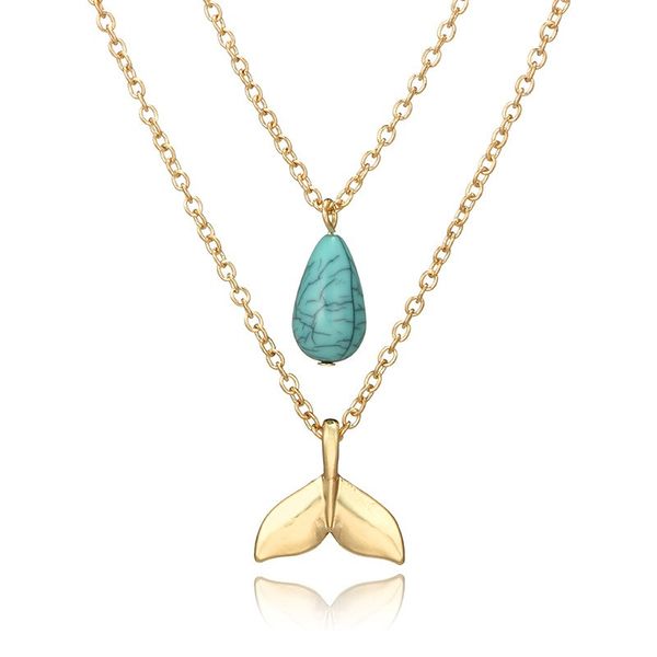 china supplier alloy multilayer necklaces ladies green stone fish necklace for women, Silver
china supplier alloy multilayer necklaces ladies green stone fish necklace for women, Silver
