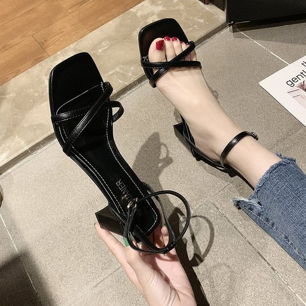 thick heel sandals women summer 2020 new korean version of all-match fashion casual shoes one-word buckle high heels, Black
thick heel sandals women summer 2020 new korean version of all-match fashion casual shoes one-word buckle high heels, Black