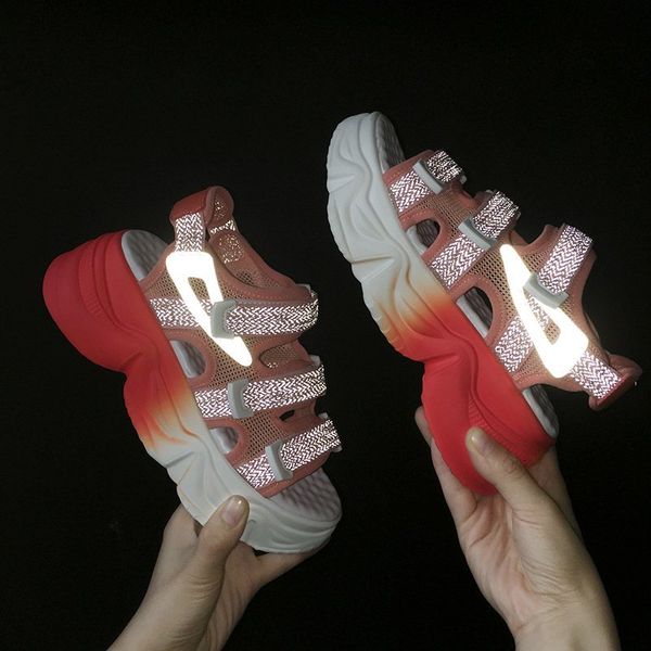 women sandals thick sole platform increased dad beach shoes female 2020 new summer flat bottom outdoor sport casual roman slides, Black
women sandals thick sole platform increased dad beach shoes female 2020 new summer flat bottom outdoor sport casual roman slides, Black