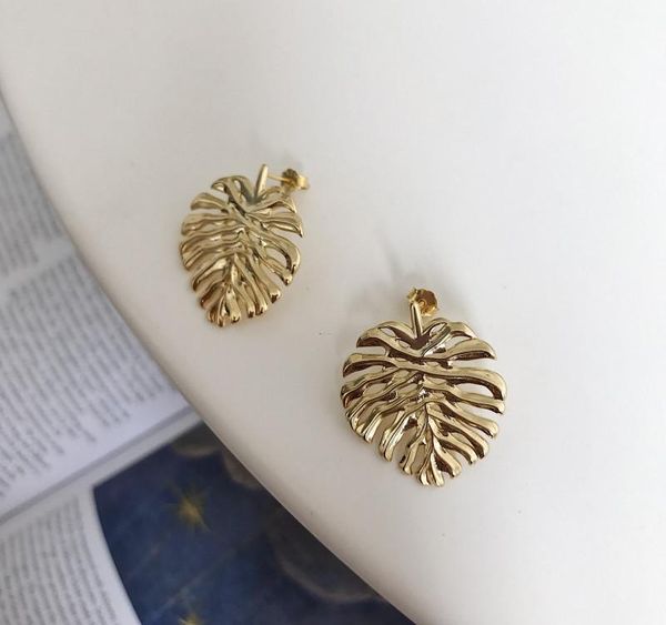 silvology 925 sterling silver turtle back leaf earrings gold exaggeration french big stud earrings for women fashionable002, Golden;silver
silvology 925 sterling silver turtle back leaf earrings gold exaggeration french big stud earrings for women fashionable002, Golden;silver