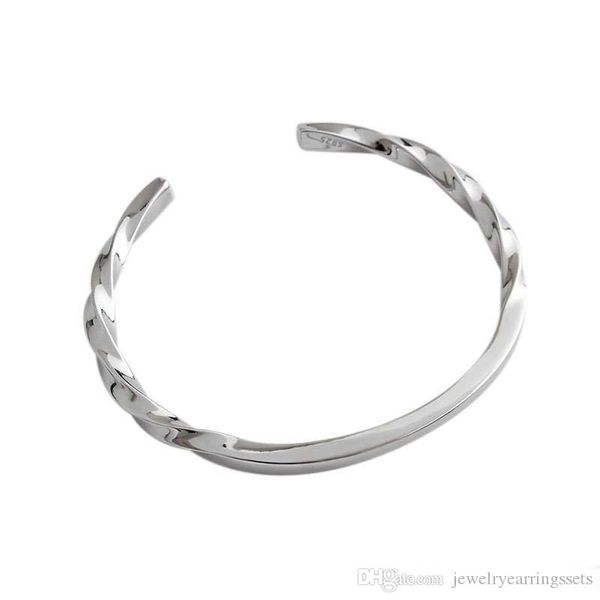 sterling silver 925 jewelry white gold color twist open bangled for women wedding party gifts 925 sterling silver statement bangle, Black
sterling silver 925 jewelry white gold color twist open bangled for women wedding party gifts 925 sterling silver statement bangle, Black