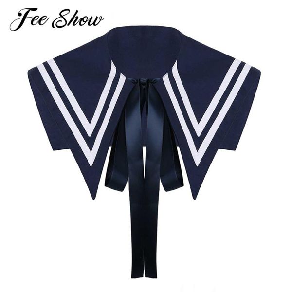 preppy style sailor collar lace-up detachable fake false decorative sailor collar dickey neckpiece clothing accessories, Black;gray
preppy style sailor collar lace-up detachable fake false decorative sailor collar dickey neckpiece clothing accessories, Black;gray