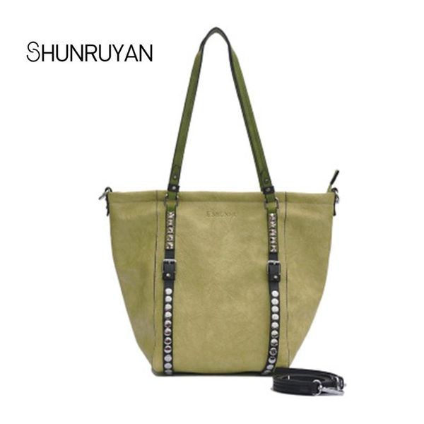 shunruyan 2020 fashion vintage rivets women bag brand design shoulder bag ladies casual tote shopping
shunruyan 2020 fashion vintage rivets women bag brand design shoulder bag ladies casual tote shopping