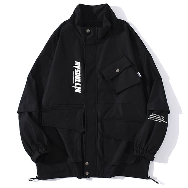 cargo jackets mens hip hop multi-pockets coats 2020 autumn streetwear track jacket coats outwear, Black;brown
cargo jackets mens hip hop multi-pockets coats 2020 autumn streetwear track jacket coats outwear, Black;brown