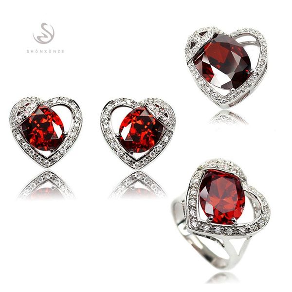 shunxunze vintage wedding jewelry sets for women heart blue red cubic zirconia rhodium plated r852set r855set r858set, Silver
shunxunze vintage wedding jewelry sets for women heart blue red cubic zirconia rhodium plated r852set r855set r858set, Silver