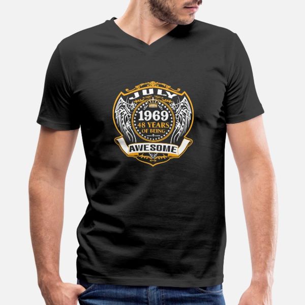 1969 48 years of being awesome july t shirt men printing cotton plus size 3xl cool anti-wrinkle comfortable summer style letter shirt
1969 48 years of being awesome july t shirt men printing cotton plus size 3xl cool anti-wrinkle comfortable summer style letter shirt