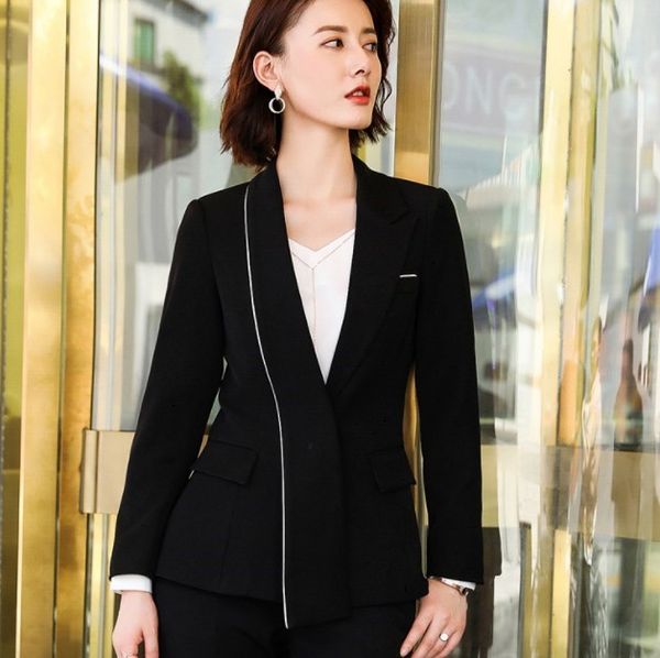 office uniform designs ladies pantsuit black white trouser suits for women fall pant suit blazer set 2 pieces formal work attire
office uniform designs ladies pantsuit black white trouser suits for women fall pant suit blazer set 2 pieces formal work attire